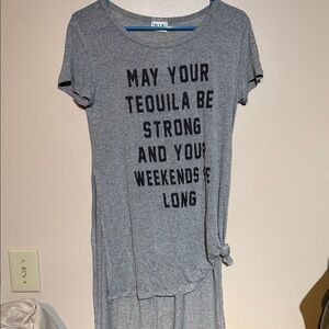 h.i.p. Gray Short Sleeve Graphic Tee - 'May Your Tequila Be Strong'